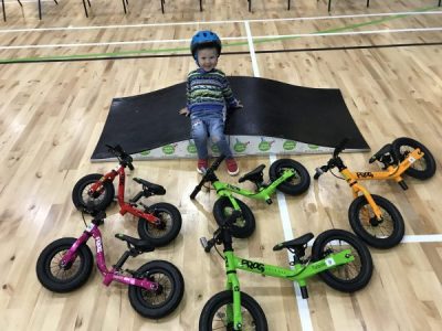 Stabilisers for outlet balance bike